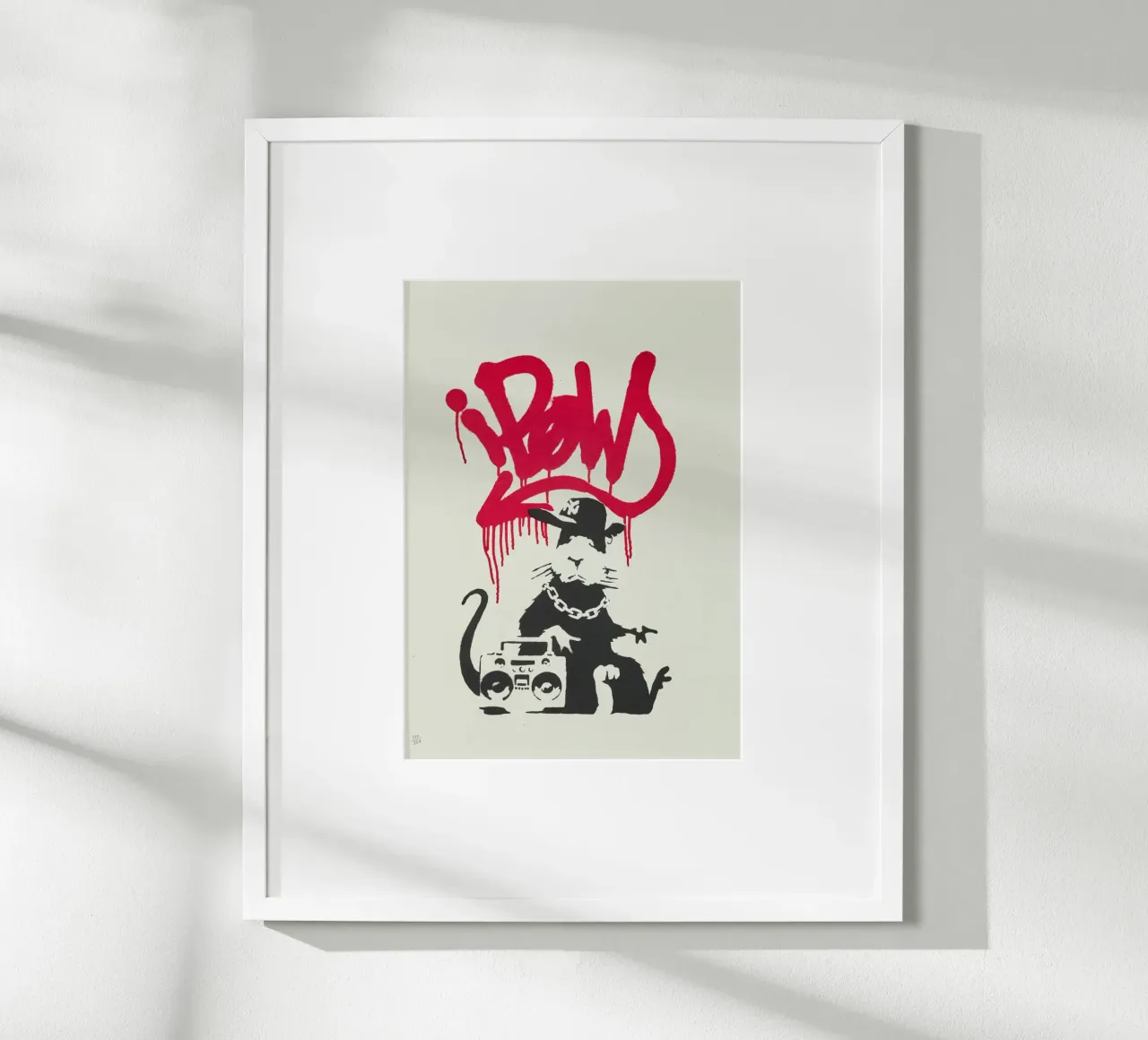 Gangsta Rat, 2004 poster con telaio in legno da Riggle Glenda