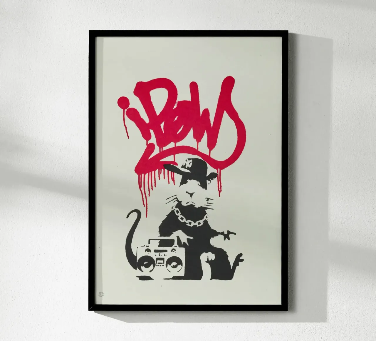 Gangsta Rat, 2004 poster con telaio in legno da Riggle Glenda