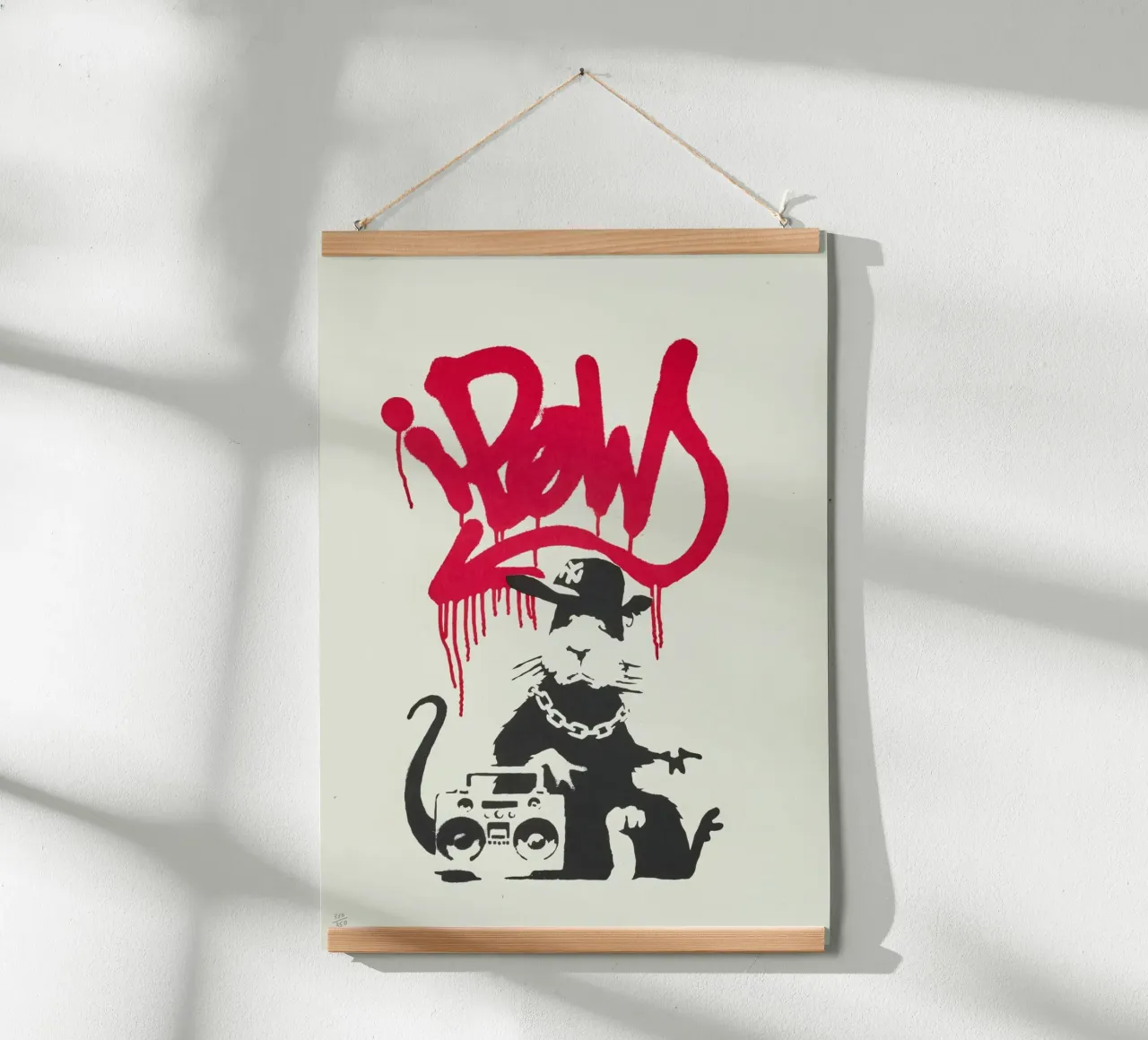 Gangsta Rat, 2004 poster con telaio in legno da Riggle Glenda