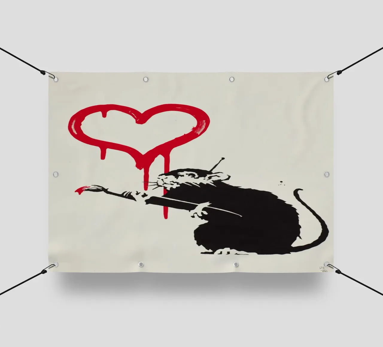 Ratto d'amore, 2004 telo in pvc da Riggle Glenda