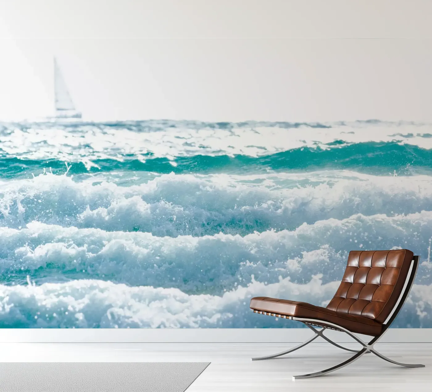 Wit op wit fotobehang van Tal Paz-Fridman