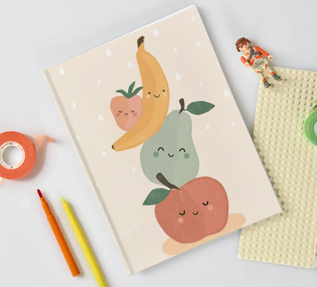 Smiling Fruits notebook by muench benjamin