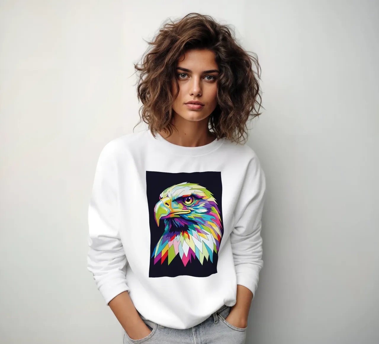 Colorful of Eagle (1) felpa da Wild Life studio