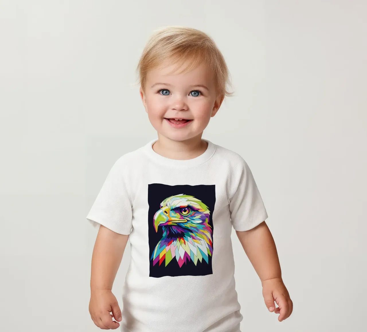 Colorful of Eagle (1) maglietta neonato da Wild Life studio