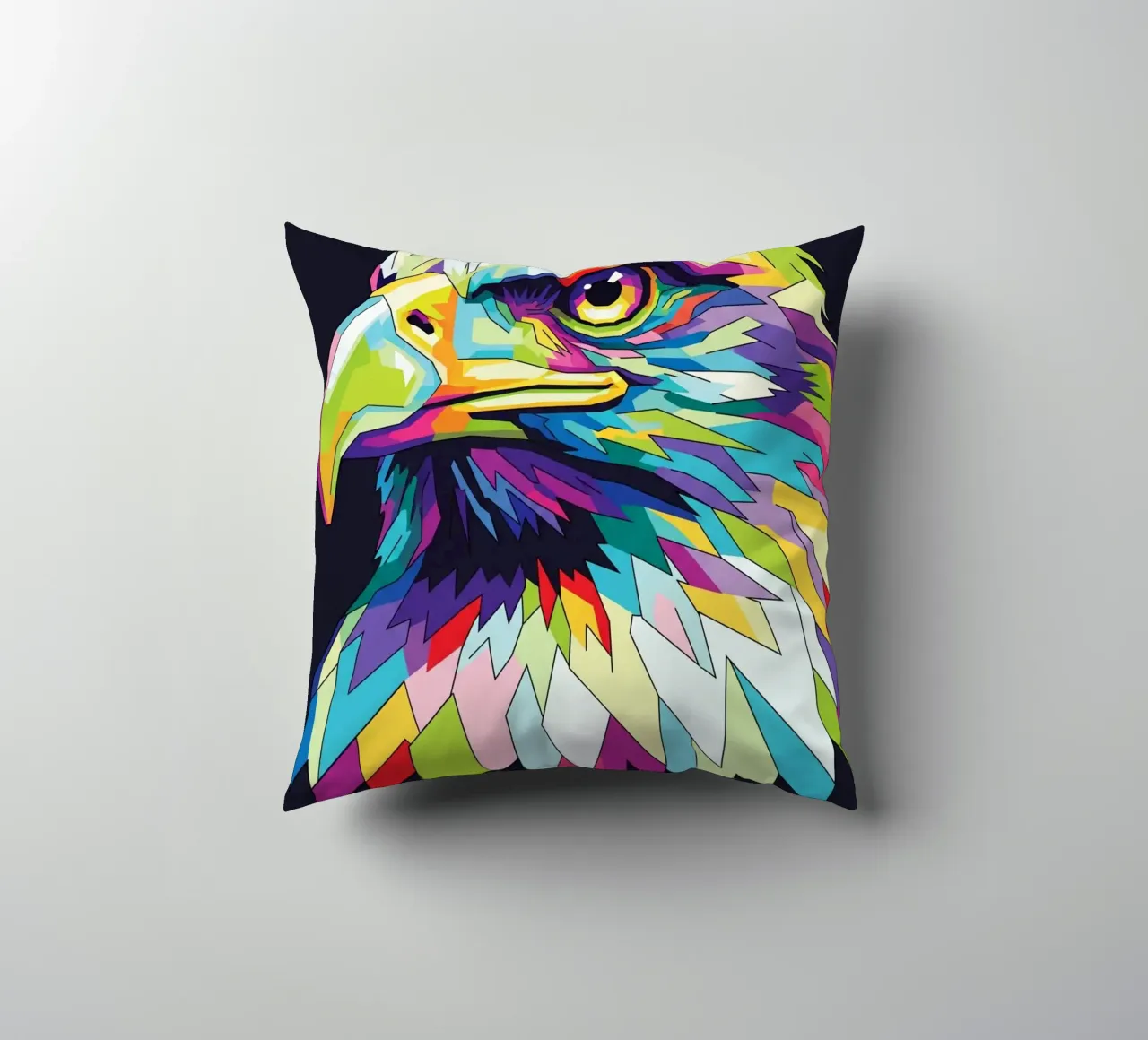 Colorful of Eagle (1) cuscino da Wild Life studio