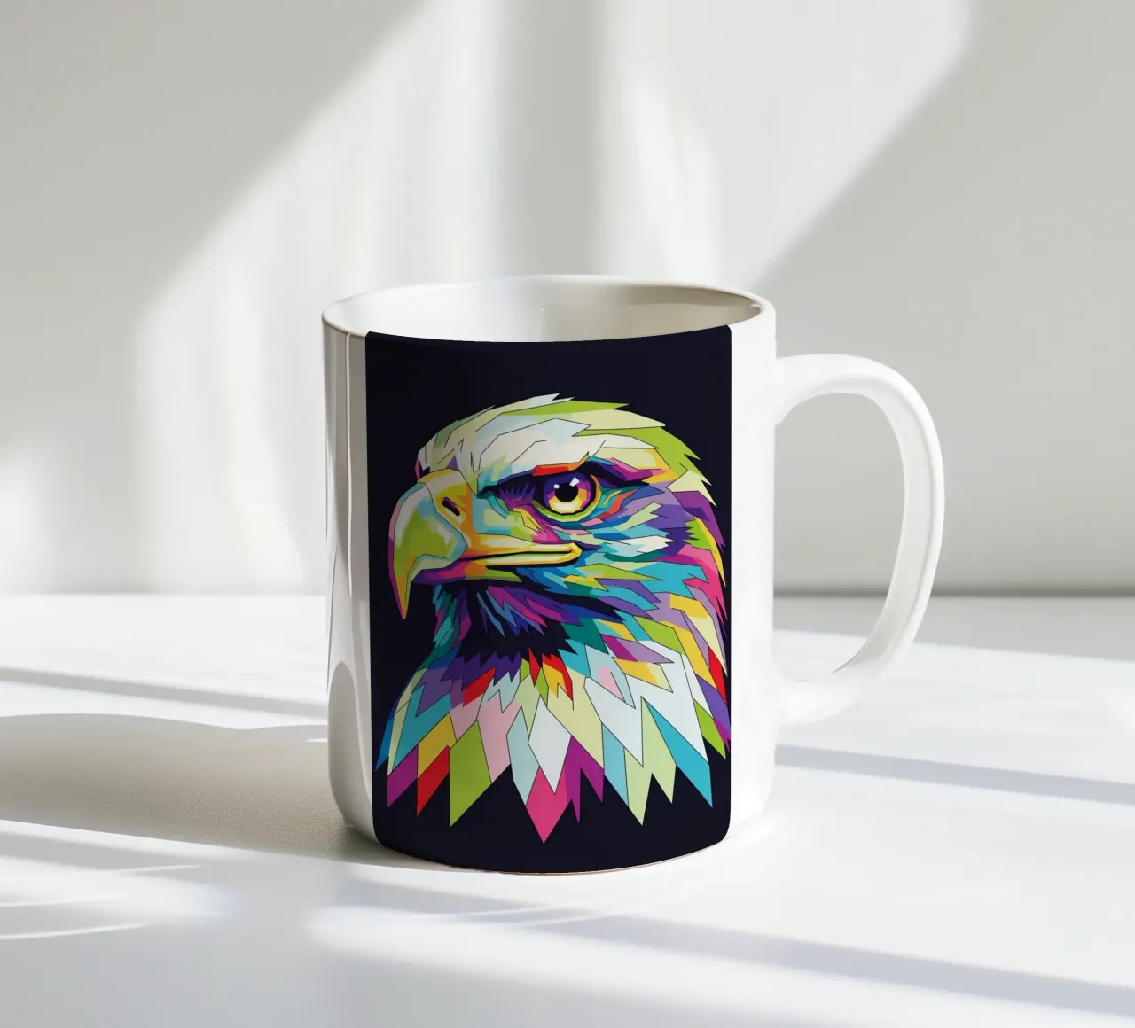 Colorful of Eagle (1) tazza in ceramica da Wild Life studio