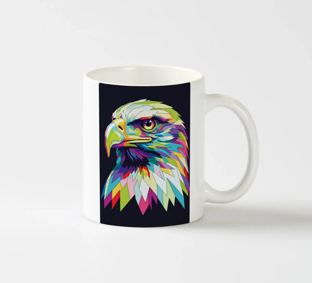 Colorful of Eagle (1) tazza in ceramica da Wild Life studio