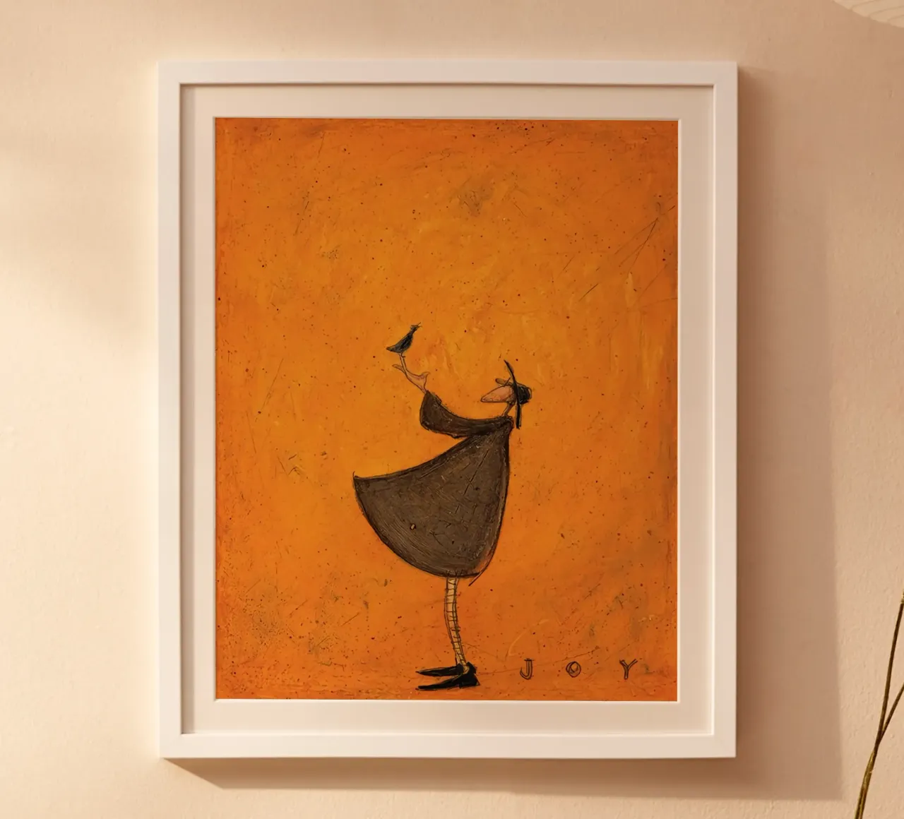 Kunst Sam Toft A volte ci sediamo a pensare poster con telaio in legno da Patrick Mitchell