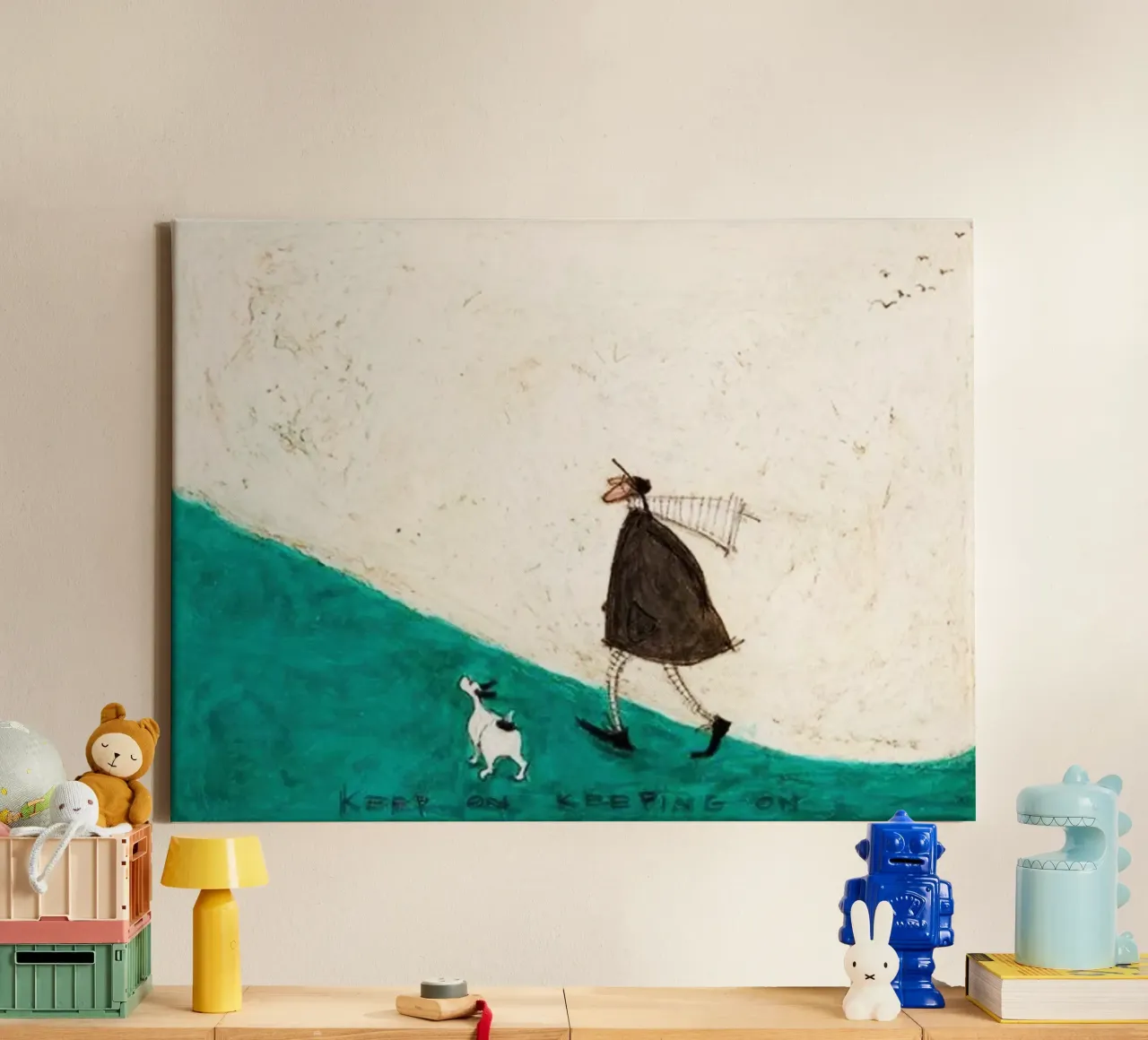 Sam Toft - Continuare a tenere tela con Cornice a cassetta da Patrick Mitchell