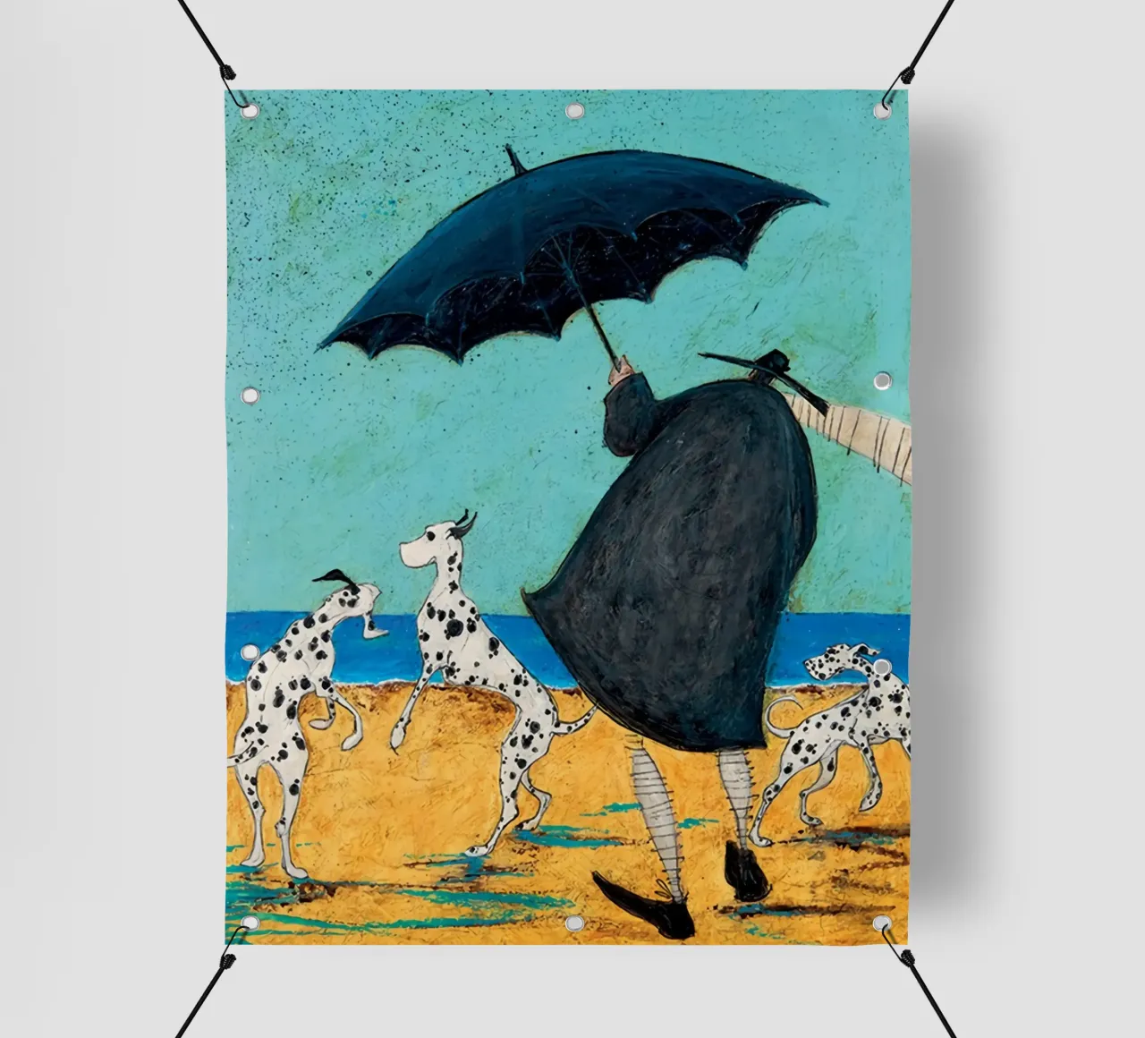 Sam Toft - Sulla spiaggia di Jack telo in pvc da Patrick Mitchell