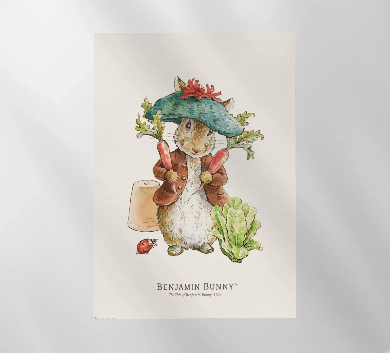Peter Rabbit - Illustrazione di Benjamin Bunny pellicola backlit da muench benjamin
