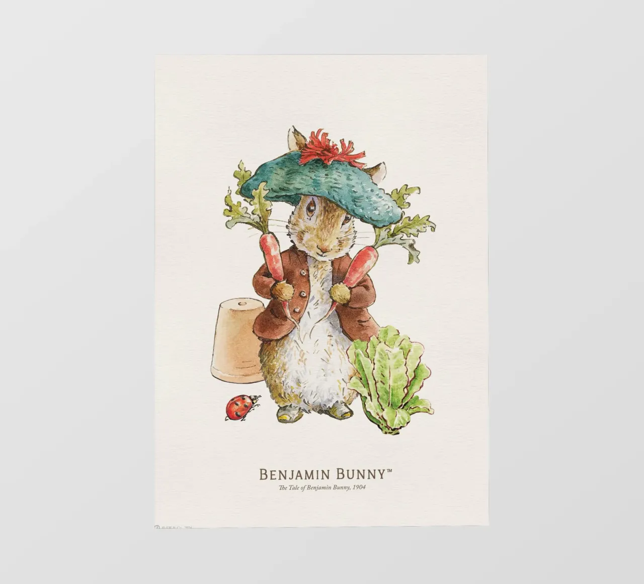 Peter Rabbit - Illustrazione di Benjamin Bunny pellicola backlit da muench benjamin