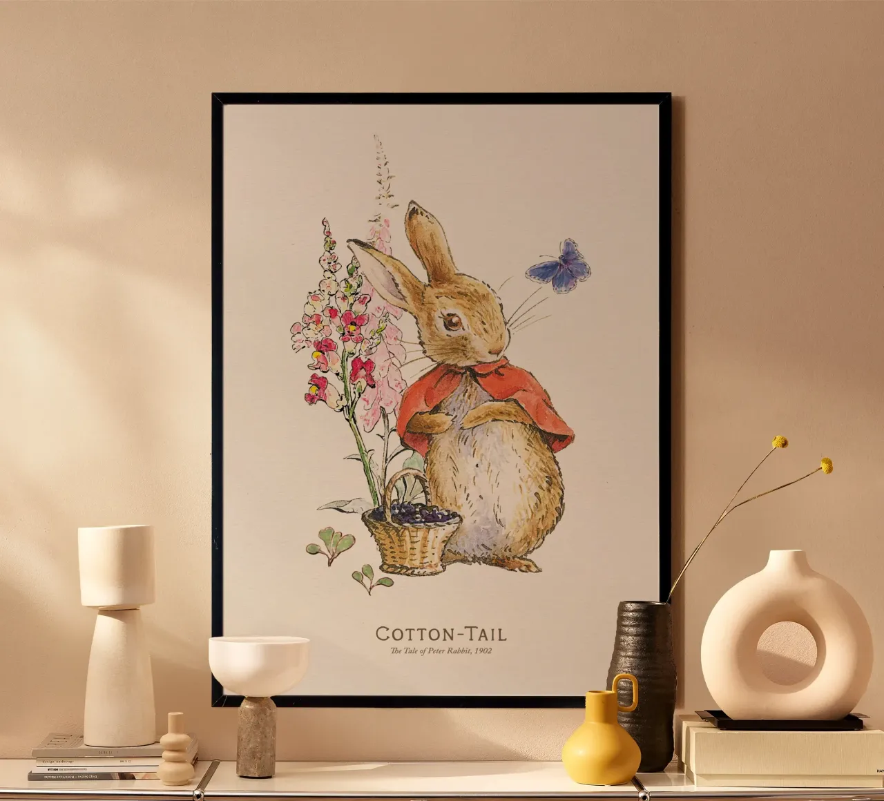 Peter Rabbit - Illustrazione di Cotton Tail poster da muench benjamin