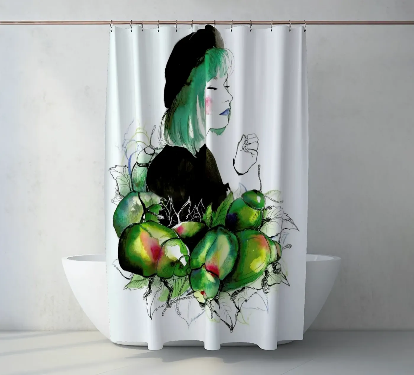 Beetles Duschvorhang von Ina Stanimirova