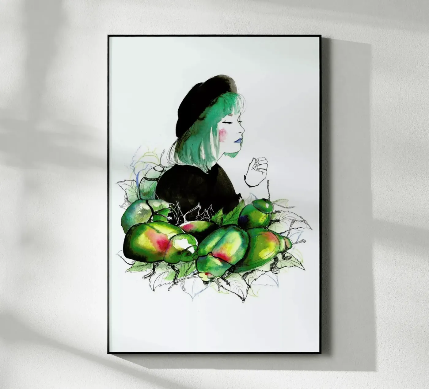 Beetles acryl van Ina Stanimirova