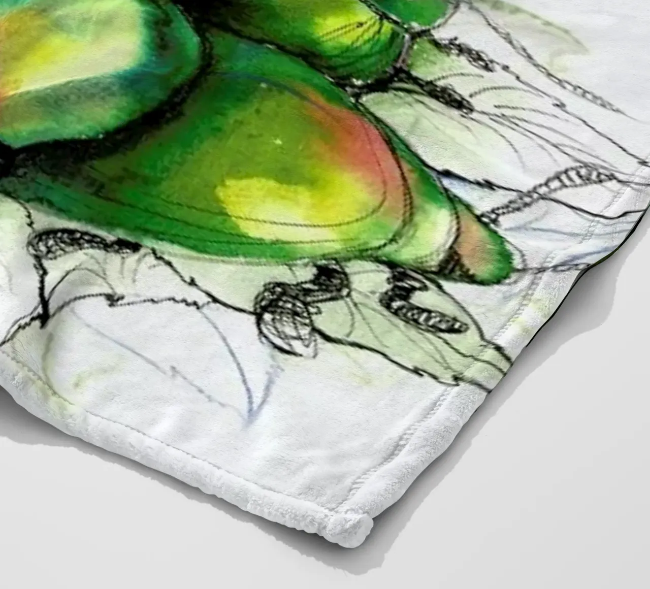 Beetles fleecedeken van Ina Stanimirova