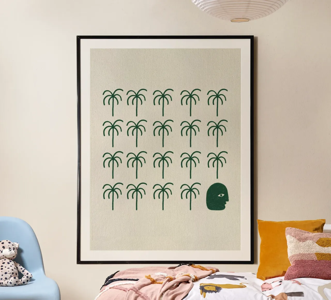 Roots poster con telaio in alluminio da Shatha Al Dafai