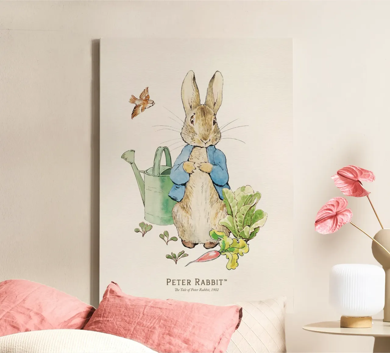Familie Peter Rabbit Leinwand mit Schattenfugenrahmen von muench benjamin