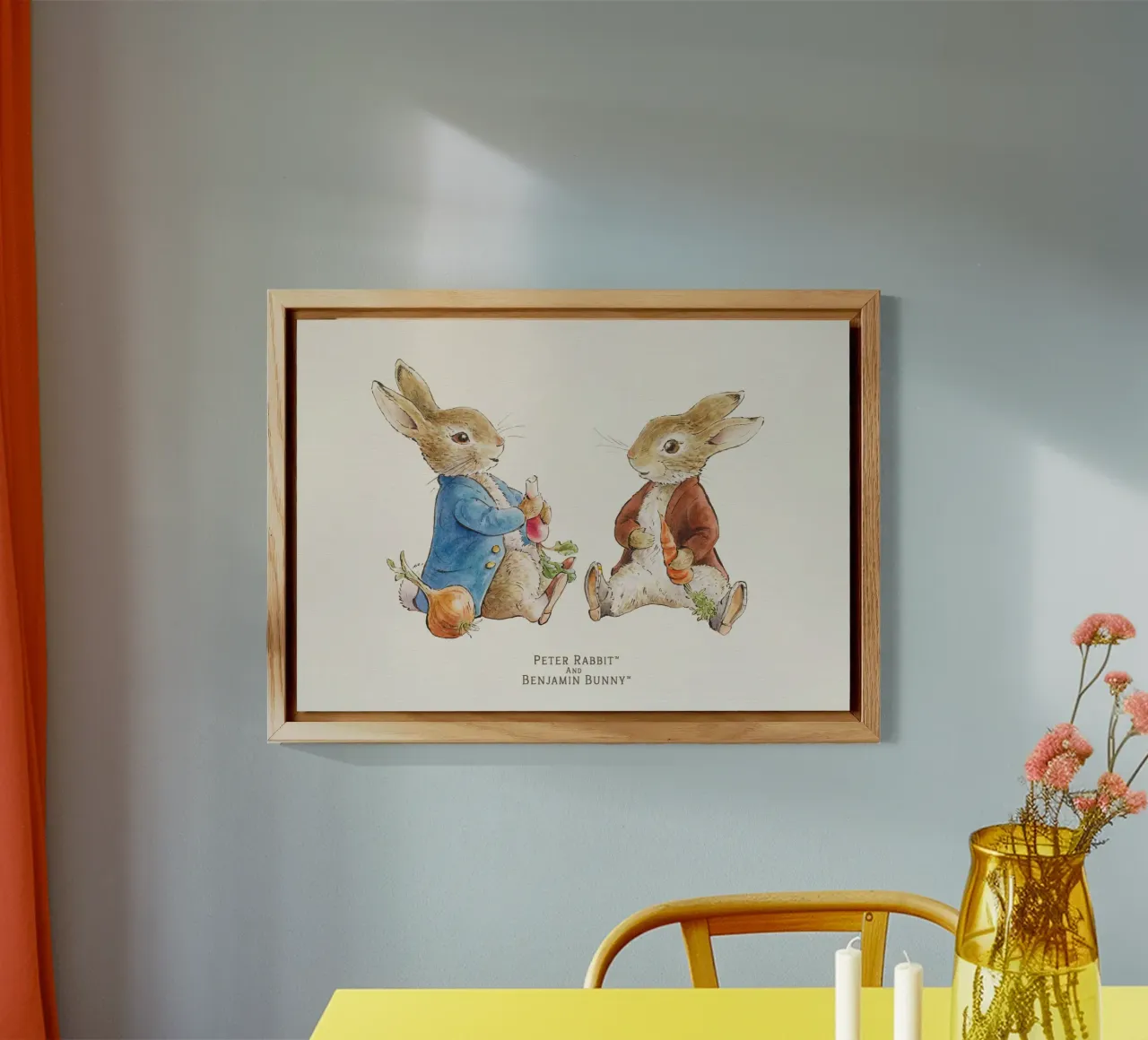 Illustrazione di Peter Rabbit alluminio dibond da muench benjamin