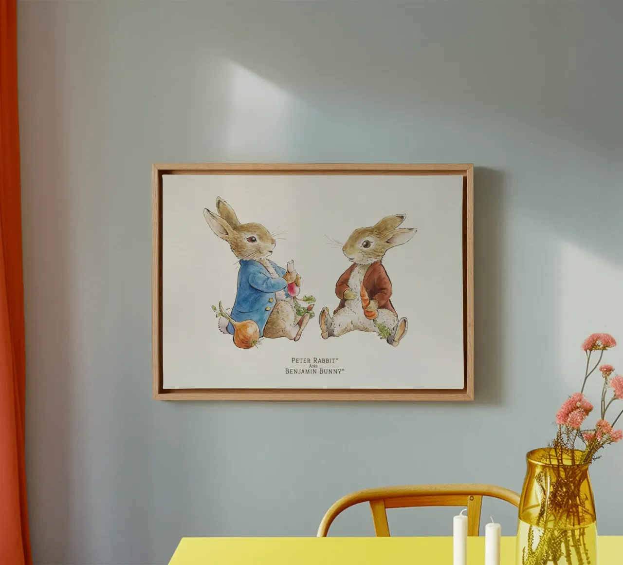 Illustrazione di Peter Rabbit tela con Cornice a cassetta da muench benjamin