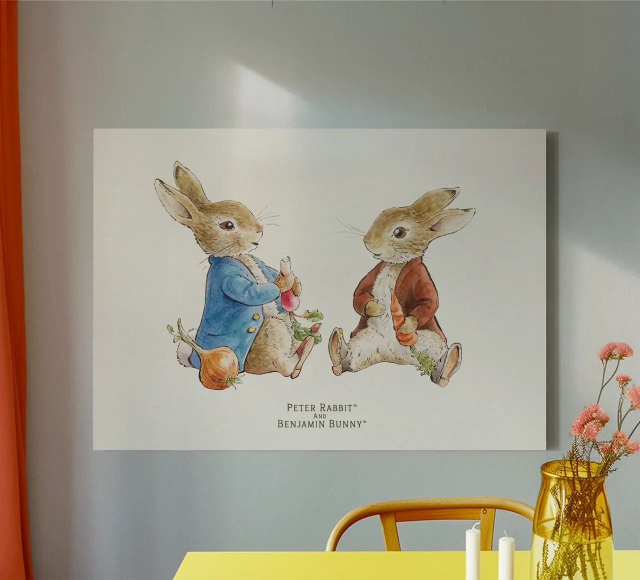 Illustrazione di Peter Rabbit tela con Cornice a cassetta da muench benjamin