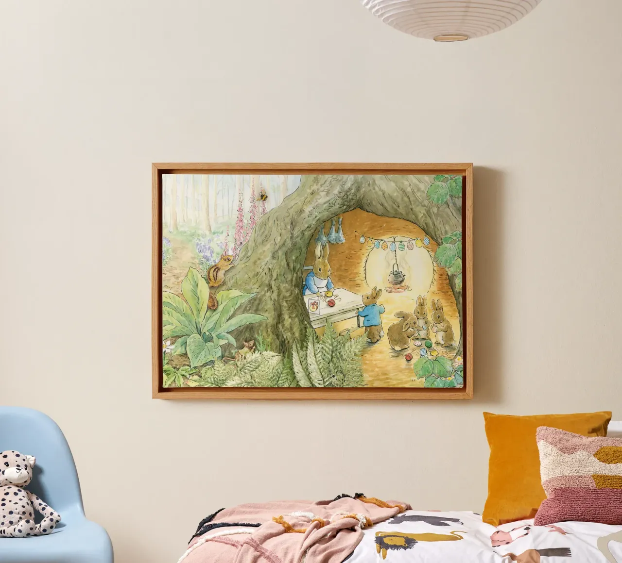 Peter Rabbit Family canvas with Floater frame by muench benjamin
