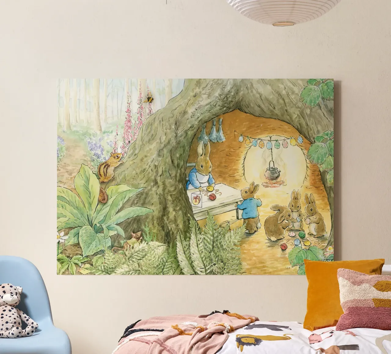 Peter Rabbit Family canvas with Floater frame by muench benjamin