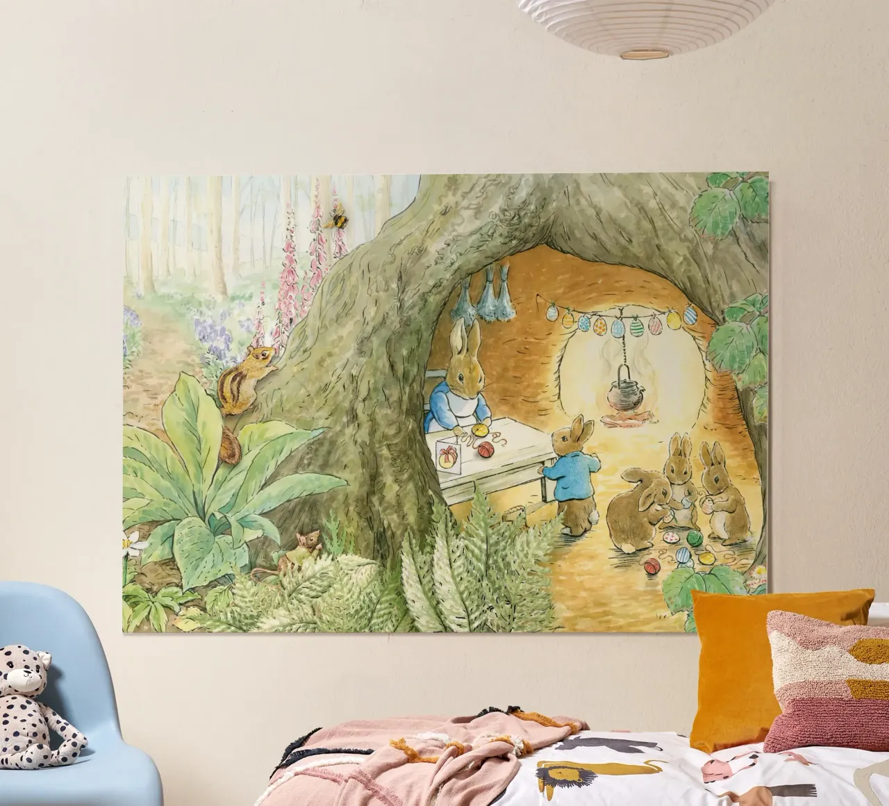 Famiglia Peter Rabbit poster con telaio in alluminio da muench benjamin
