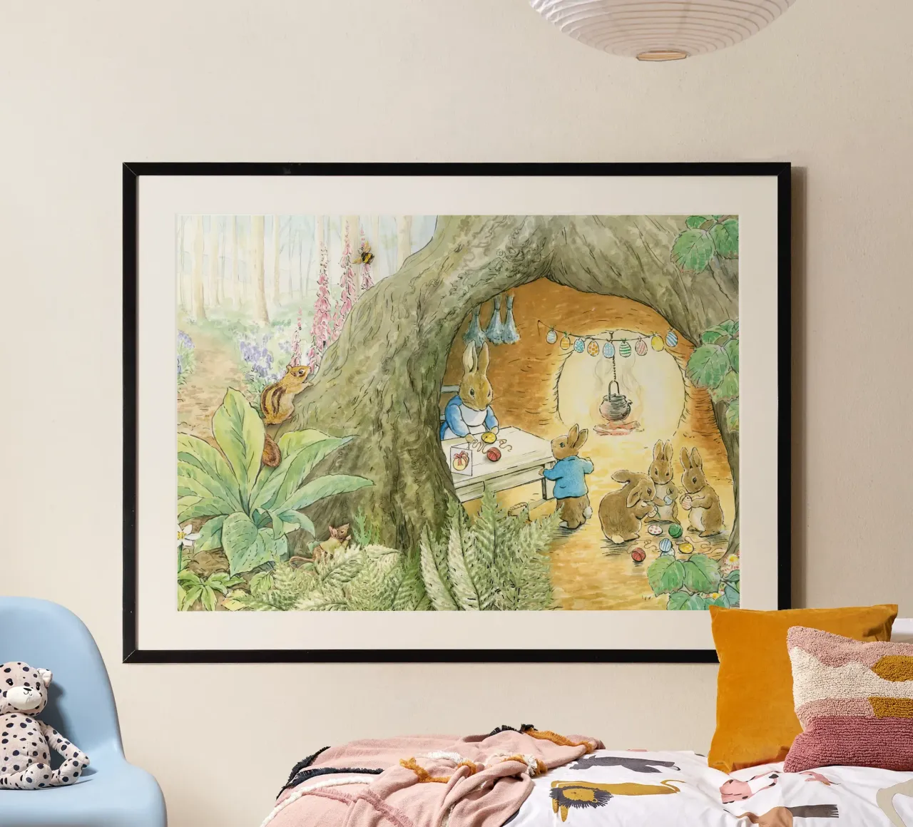 Famiglia Peter Rabbit poster con telaio in alluminio da muench benjamin