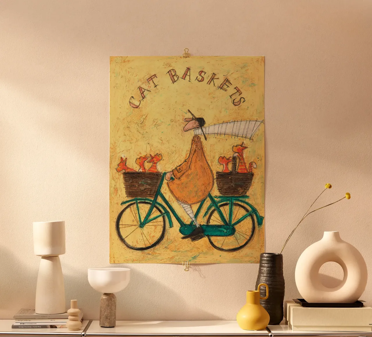 Sam Toft Katzenkörbe Segeltuch Poster von Patrick Mitchell