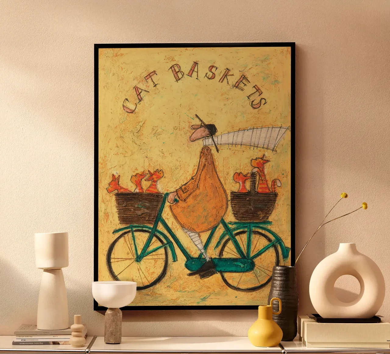 Sam Toft Katzenkörbe Segeltuch Poster von Patrick Mitchell