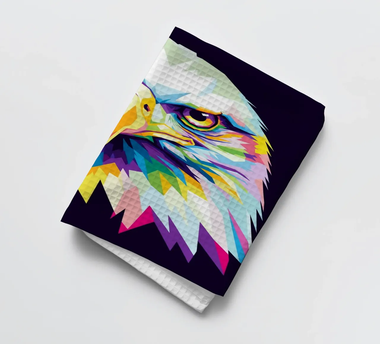 Aigle coloré (2) torchon de Wild Life studio