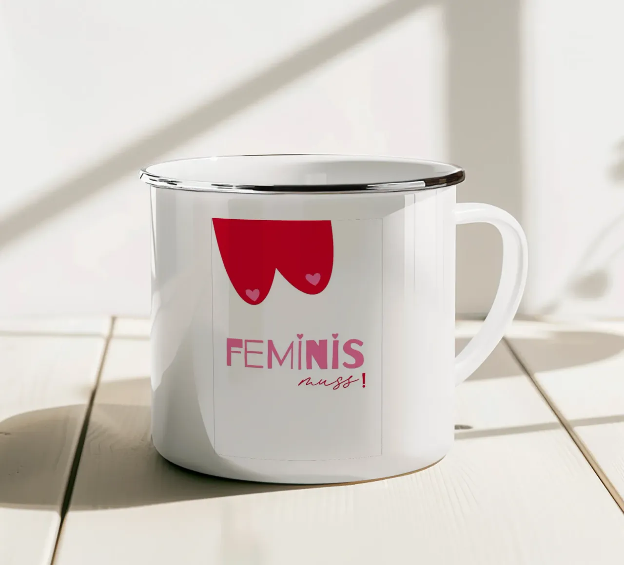 Feminis-muss tazza in smalto da maramirage