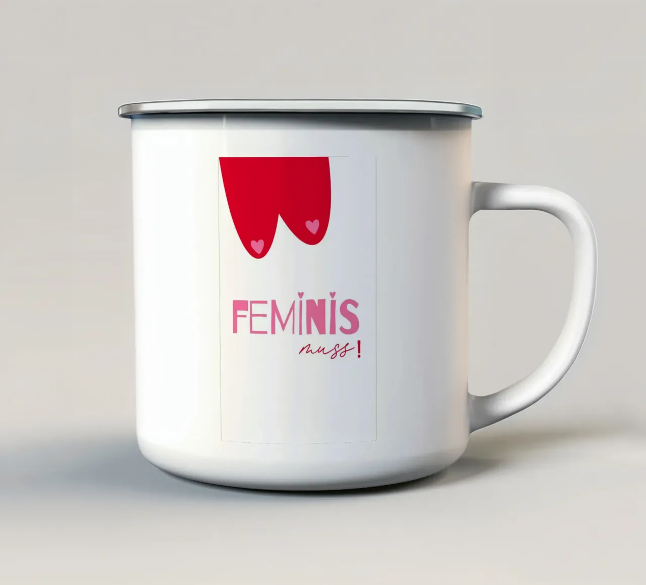 Feminis-muss tazza in smalto da maramirage