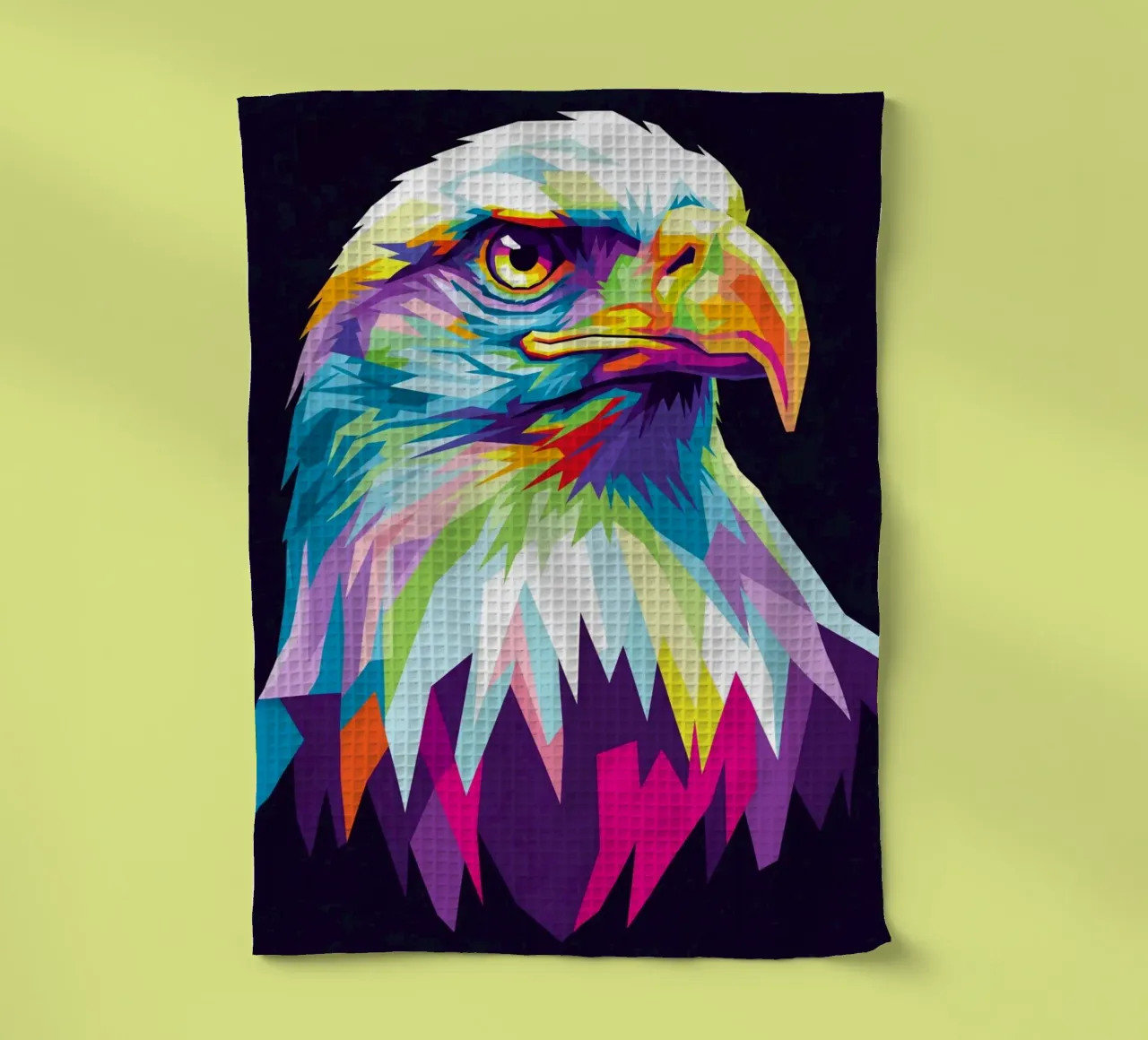 Aigle coloré (3) torchon de Wild Life studio