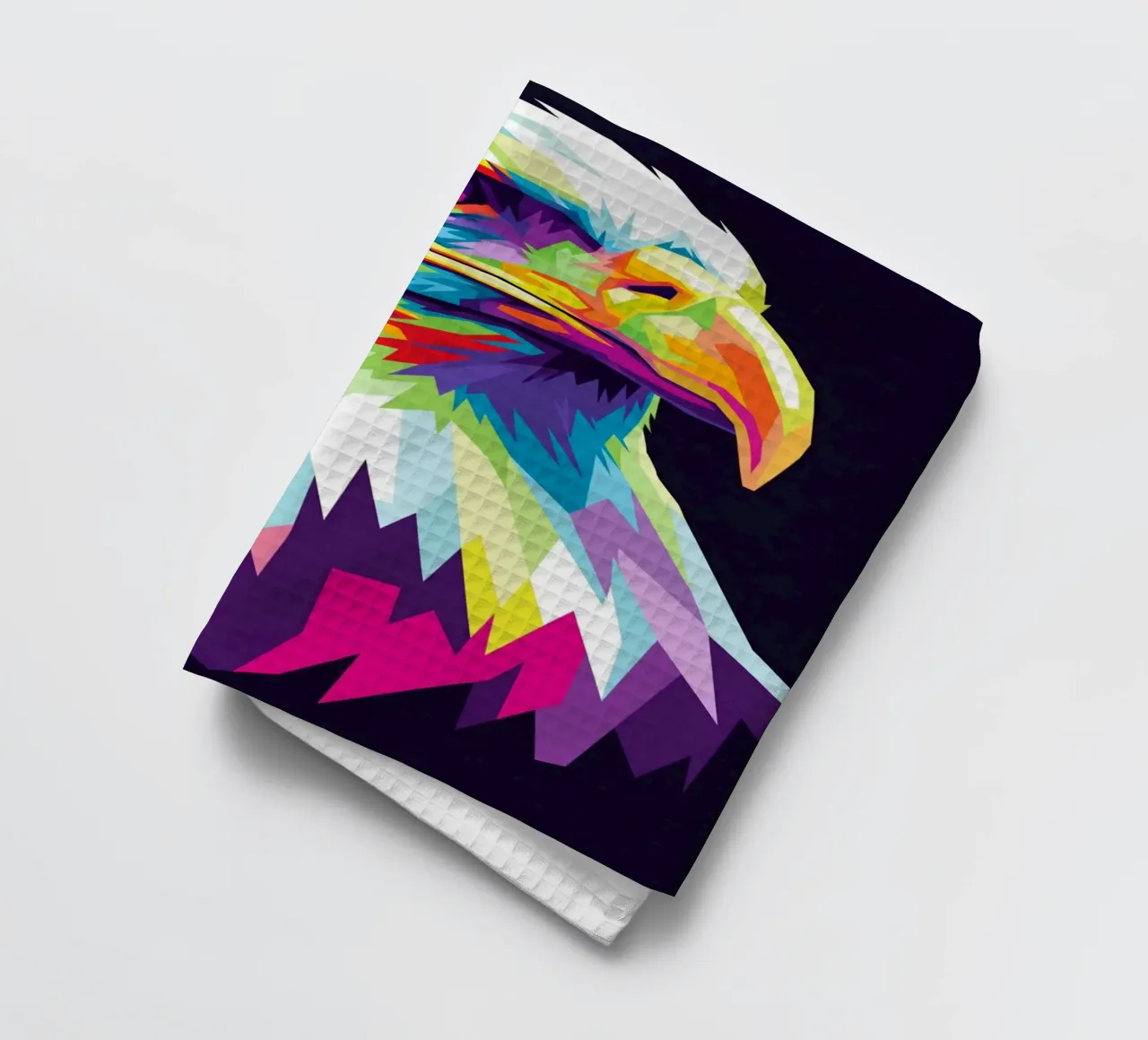 Aigle coloré (3) torchon de Wild Life studio