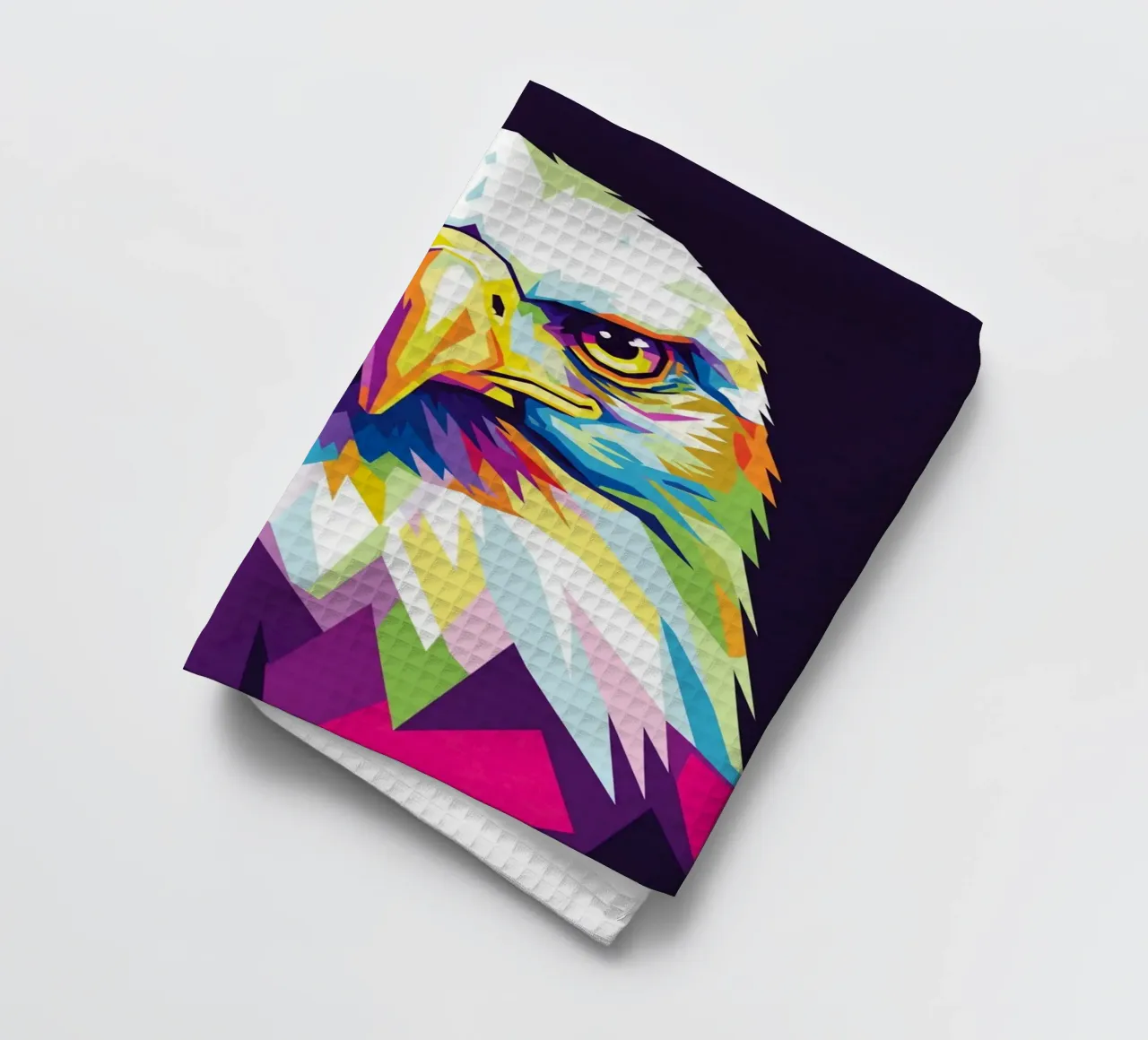 Aigle coloré (4) torchon de Wild Life studio