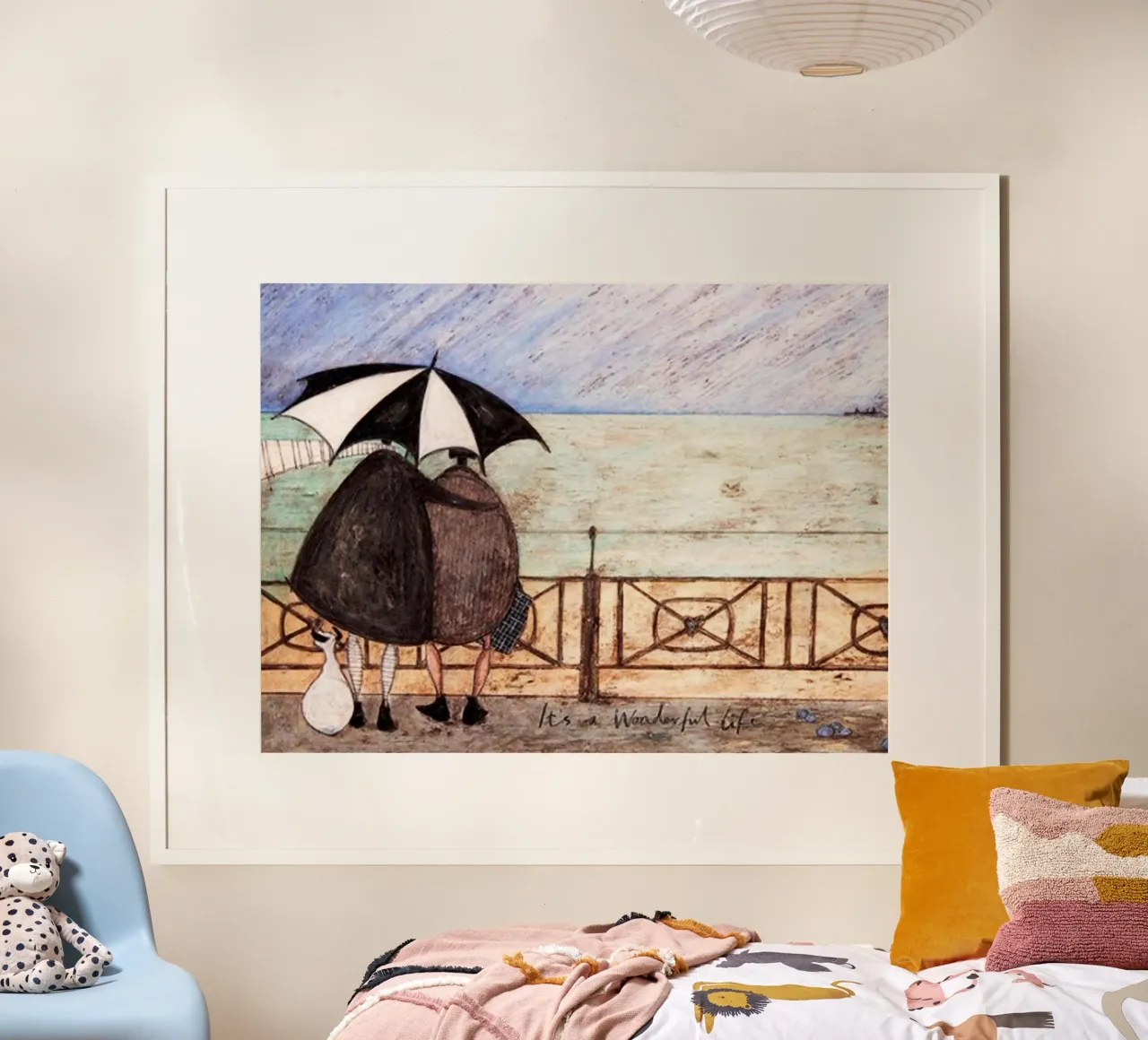 sam toft è una vita meravigliosa poster con telaio in alluminio da Patrick Mitchell