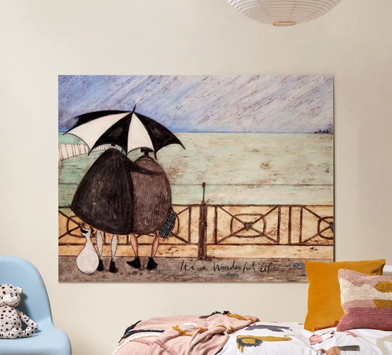 sam toft è una vita meravigliosa poster con telaio in alluminio da Patrick Mitchell