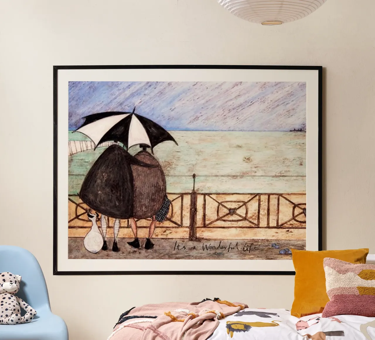 sam toft è una vita meravigliosa poster con telaio in alluminio da Patrick Mitchell