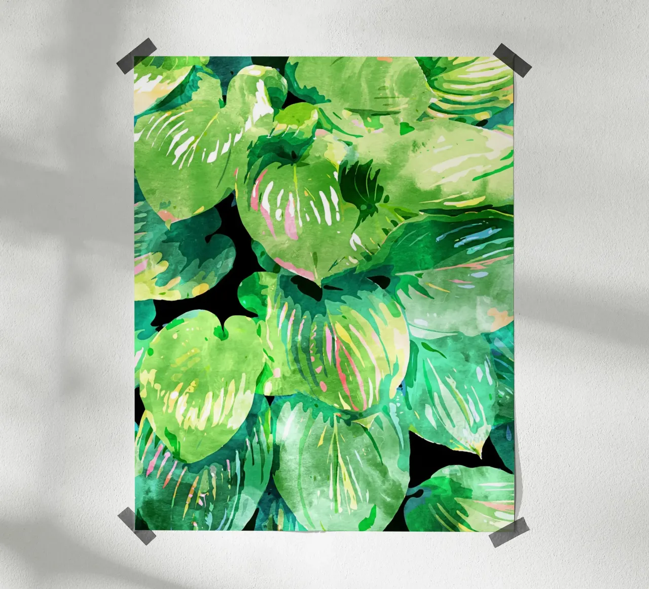 I colori della giungla poster con telaio in alluminio da 83oranges
