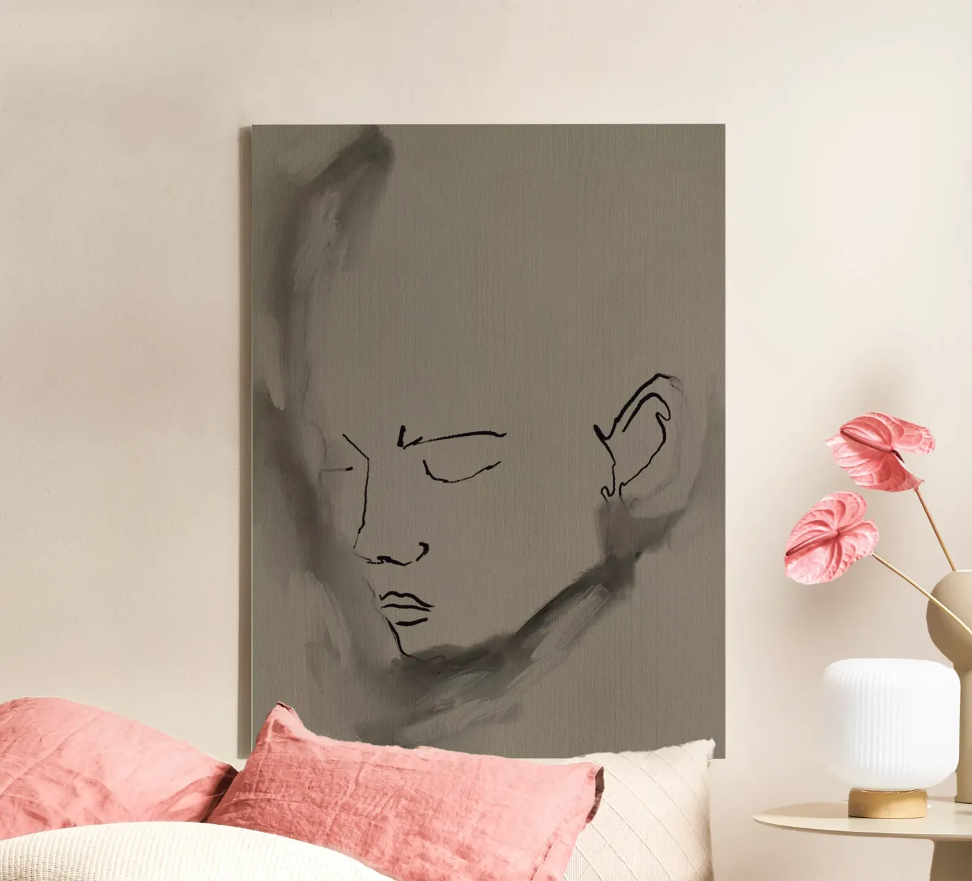 Restless 1 canvas van Shatha Al Dafai