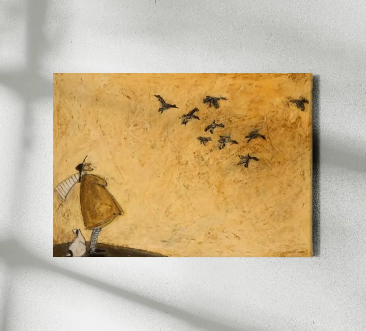 Wishing on a Duck by Sam Toft canvas with Floater frame by Patrick Mitchell