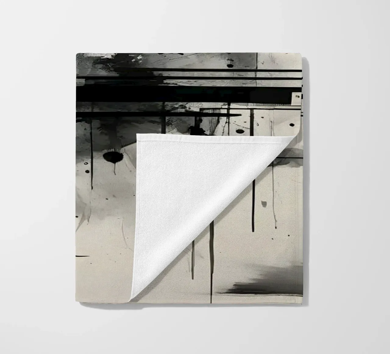 Monochrome Abstract Wall Art - Chaos and Structure 1/2 telo mare da Lady Mathzeba
