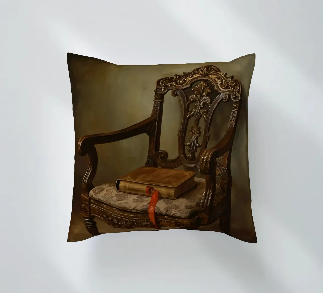 Sedia ornata con libro e nastro cuscino da DesignDoodle