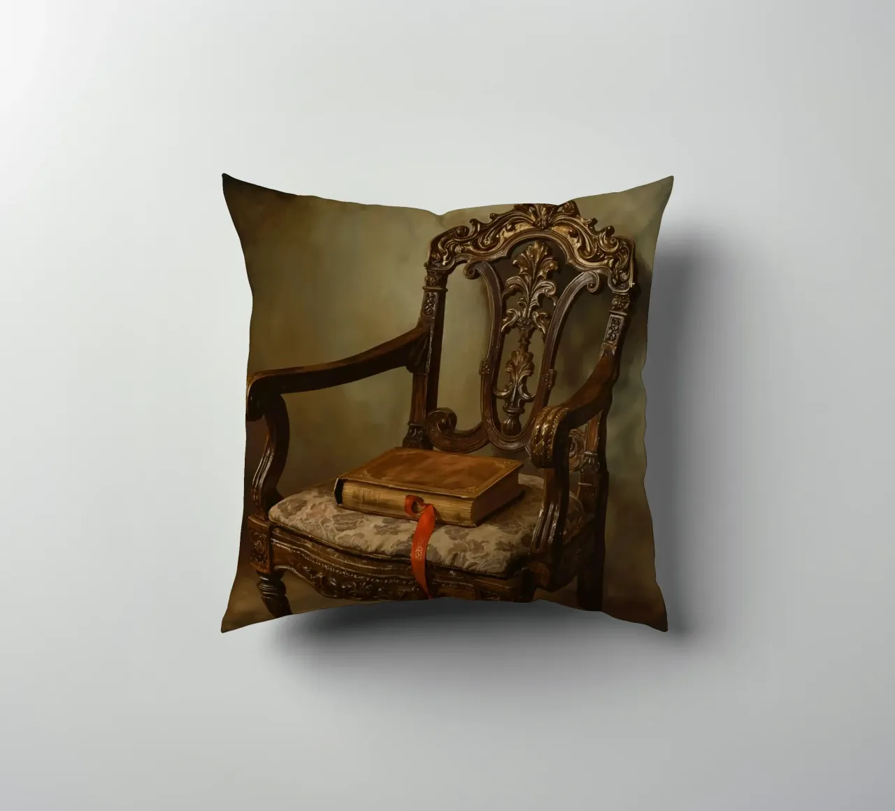 Sedia ornata con libro e nastro cuscino da DesignDoodle