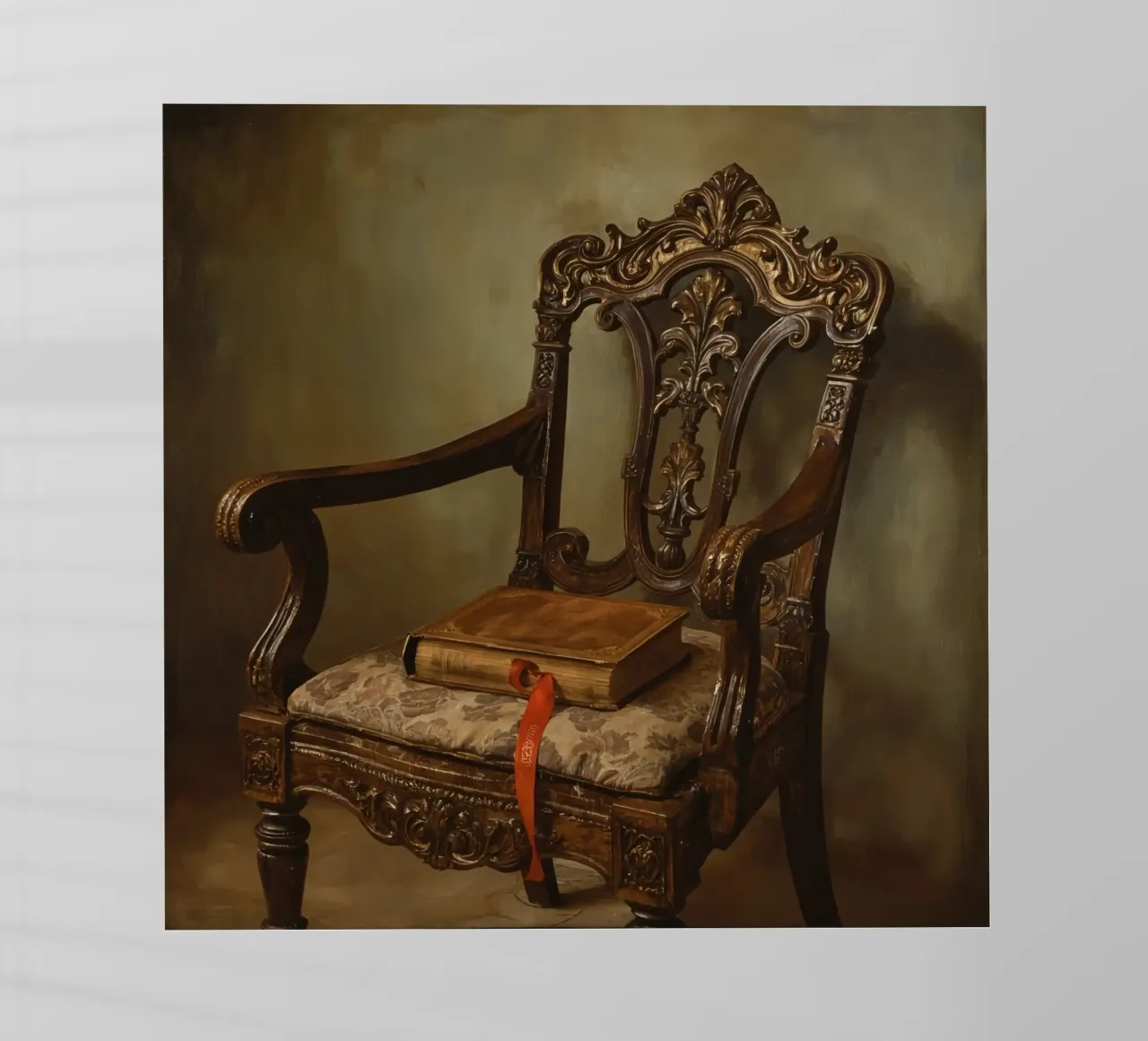 Sedia ornata con libro e nastro pellicola backlit da DesignDoodle