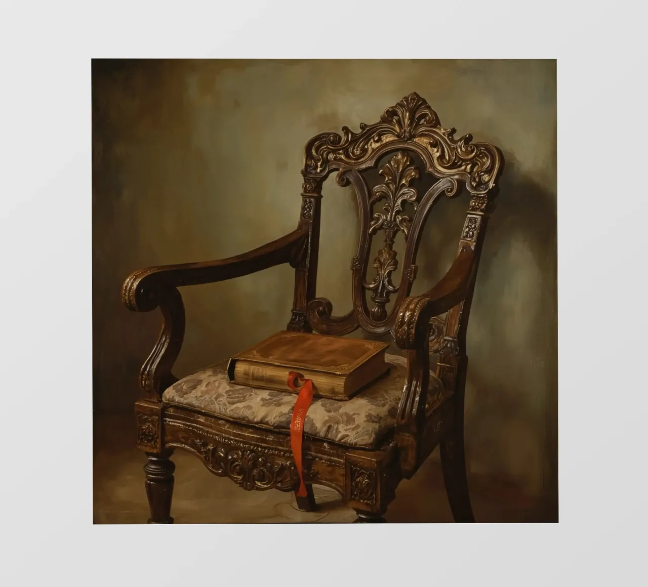 Sedia ornata con libro e nastro pellicola backlit da DesignDoodle