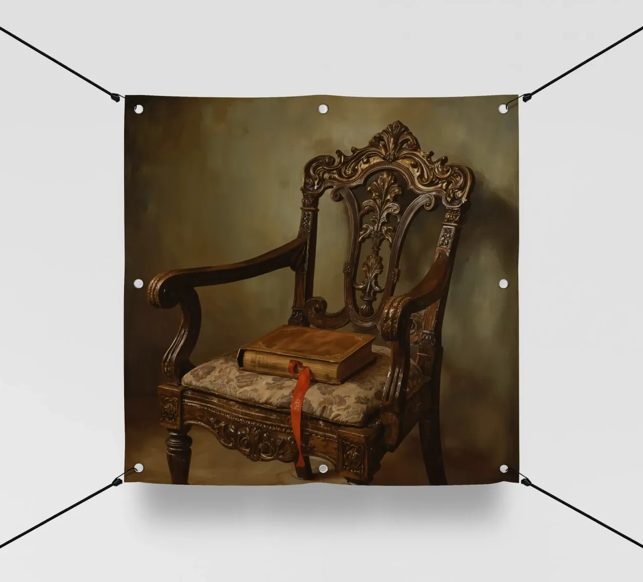 Sedia ornata con libro e nastro telo in pvc da DesignDoodle