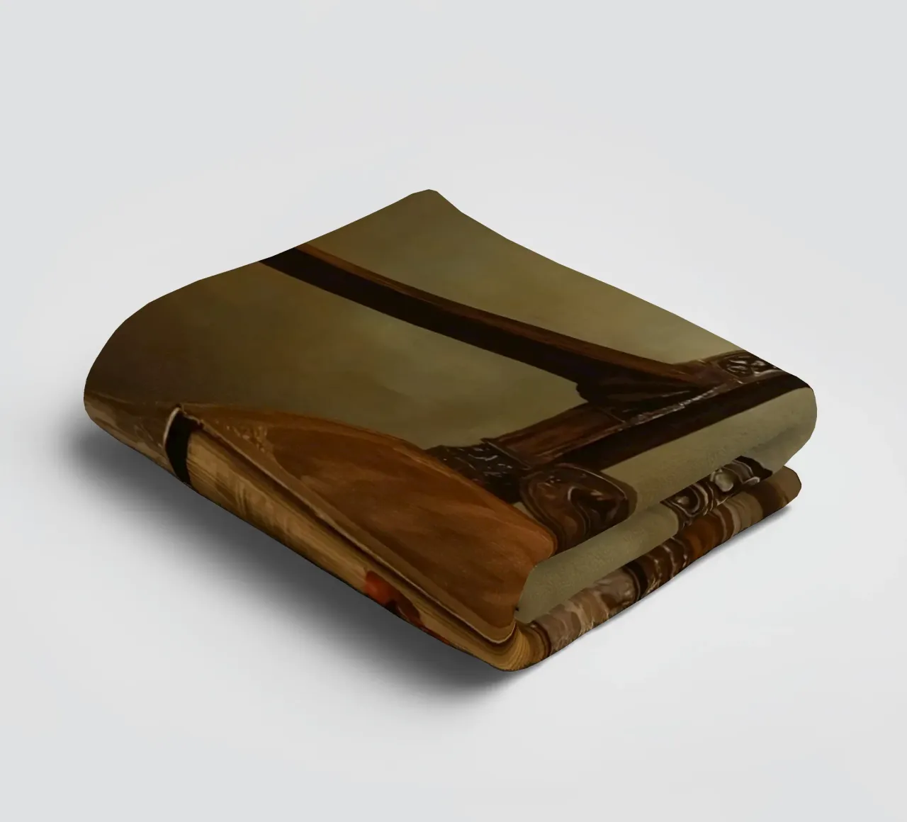 Sedia ornata con libro e nastro asciugamano da bagno da DesignDoodle